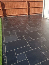 Load image into Gallery viewer, BLACK LIMESTONE HANDCUT MIX PATIO PACKS