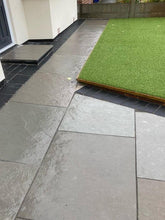 Load image into Gallery viewer, GREY LIMESTONE SAWN EDGES MIX PATIO PACKS