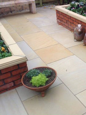 YELLOW MINT SAWN HONED PAVINGS